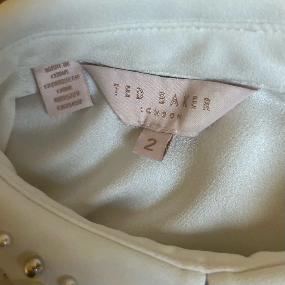 Ted Baker Jaylen Embellished Collar Blouse Top size 2 (US 6) - Picture 15 of 16